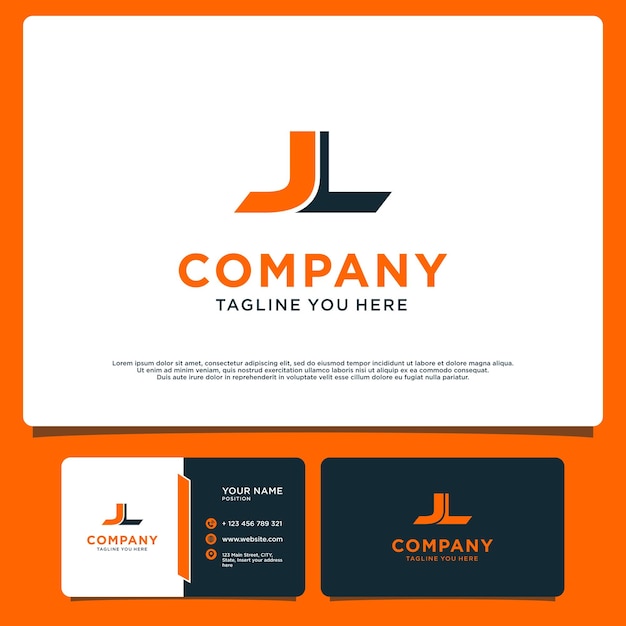 Initial modern letter logo design template JL