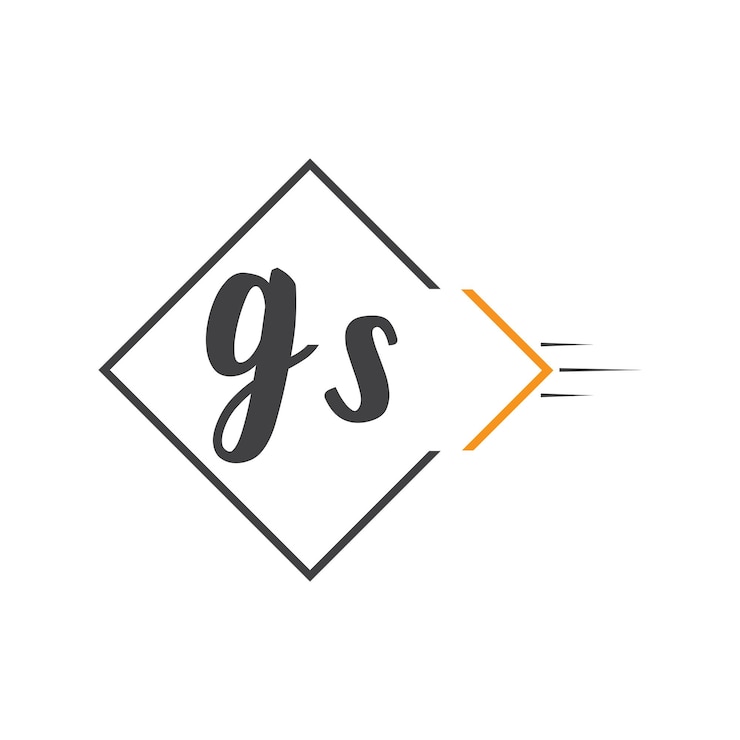 Vector initial monogram letter logo with square style design