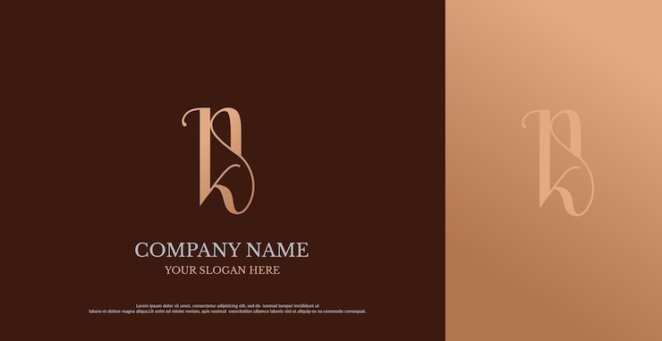 Vector initial nk logo design vector