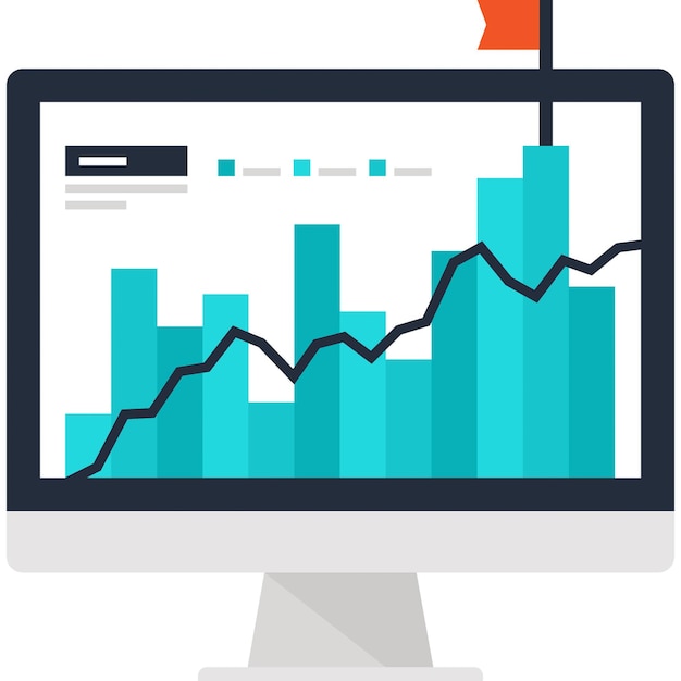 initial public offering flat web icon concept