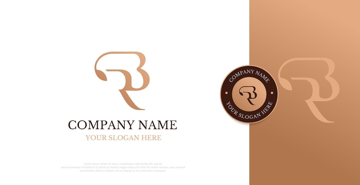 Vector initial rb logo design vector