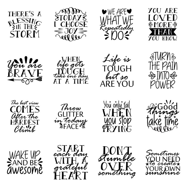 Vector inspirational quote bundle ,inspirational t-shirt bundle