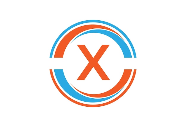 Intel X monogram with a circle