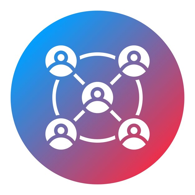 Interconnectedness icon vector image Can be used for Teamwork