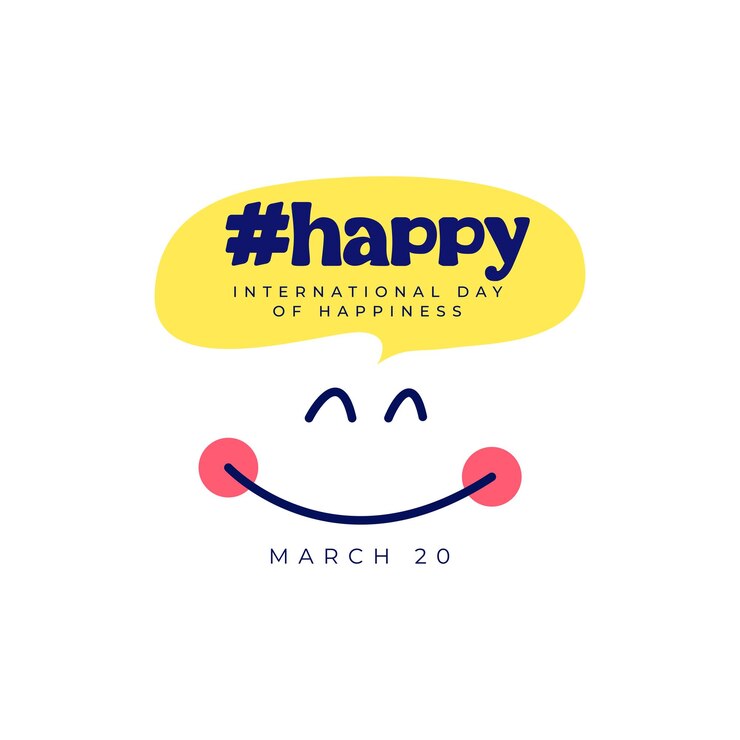 international day of happiness banner template