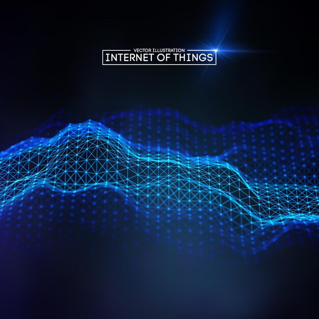 Internet of things background iot technology background eps