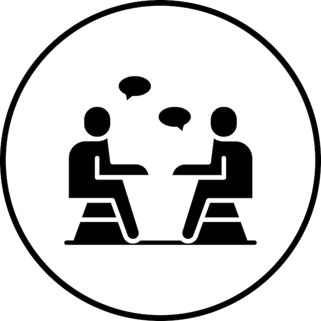 Interview icon vector image Can be used for Journalism