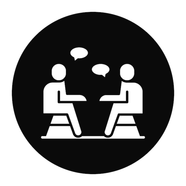 Interview icon vector image Can be used for Journalism