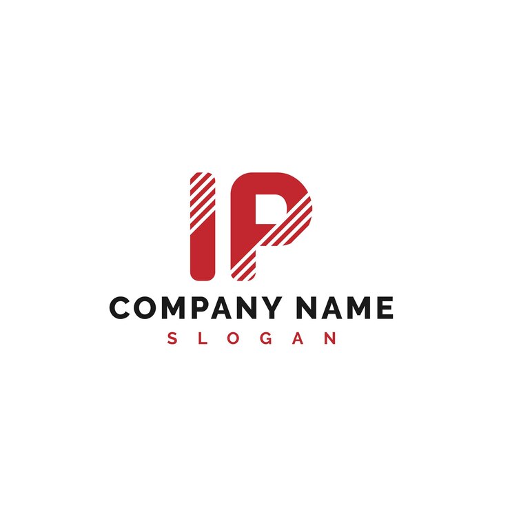 Vector ip letter logo design ip letter logo vector illustration vector
