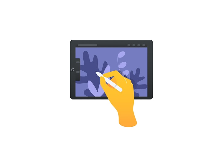 Vector ipad illustration