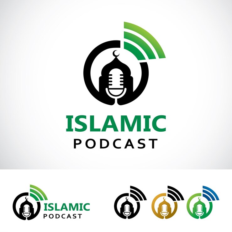 Islamic Podcast Logo Design Template