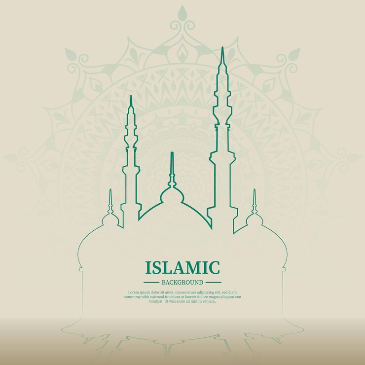 Islamic vector design for eid or Ramadan Kareem Islamic background