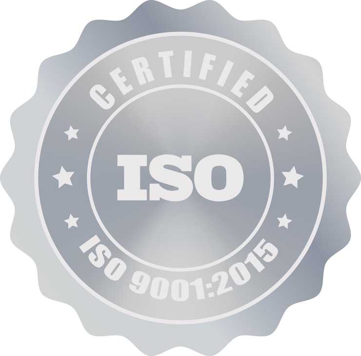 ISO Seal in Golden ISO Stamp Certified Company Certificate ISO 90012015 Quality Certificate Silver
