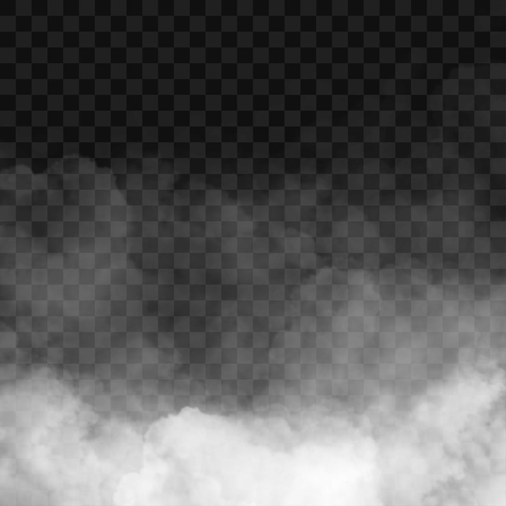 Vector isolated fog smoke cloud design