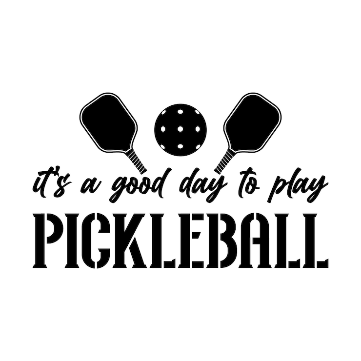 Vector it's a good day to play pickle ball tshirt design