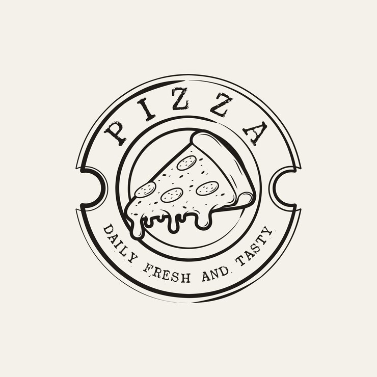 Italian pizza design logo logo for food and drink and restaurants