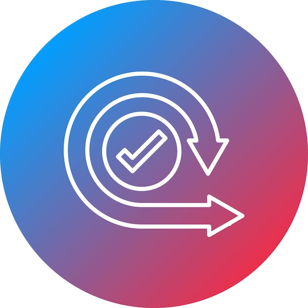 iteration icon vector image can be used for project management