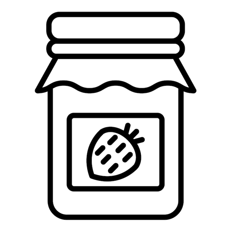 Vector jam vector illustration style