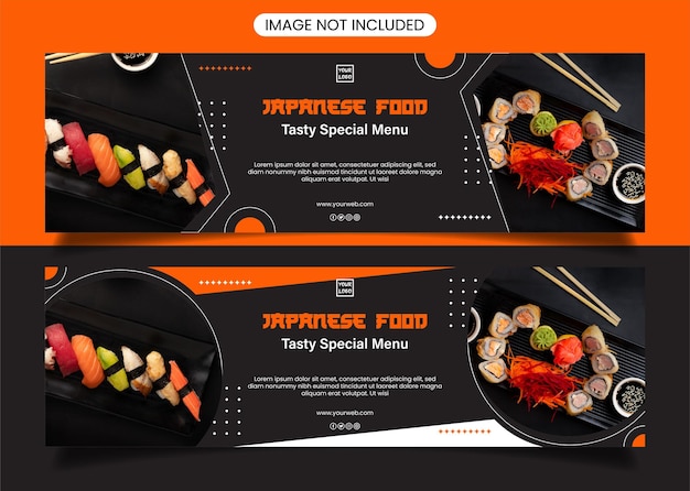 Japanese food banner design