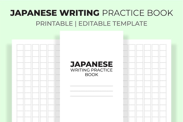 japanese writing practice book kdp interior