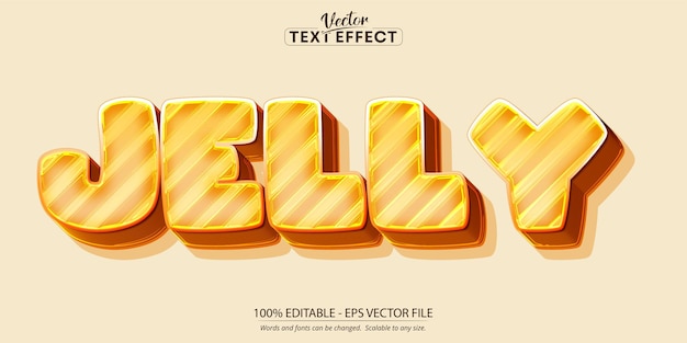 Jelly text effect editable cartoon text style