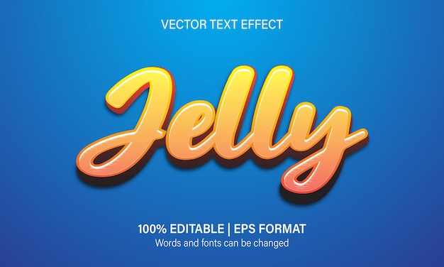 Jelly text style effect