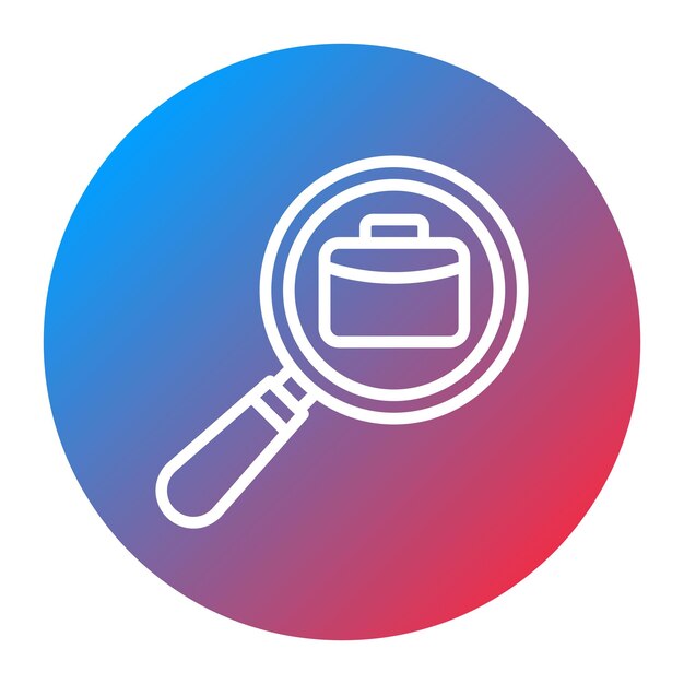 Job Search icon vector image Can be used for Hiring Process
