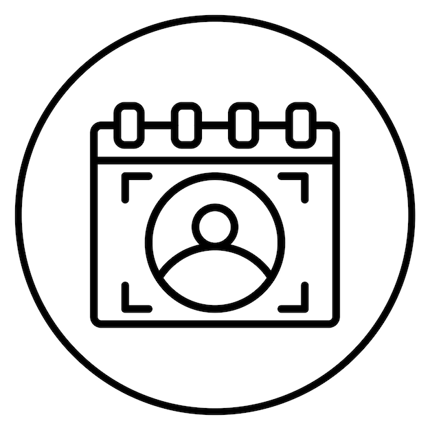 joining date icon vector image can be used for hiring process