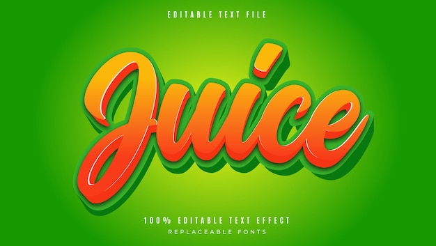 Juice Editable Text Style Effect