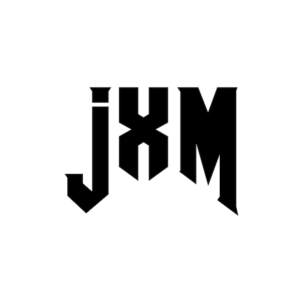 JXM letter logo design for technology company JXM logo design black and white color combination JXM logo JXM vector JXM design JXM icon JXM alphabet JXM typography logo design