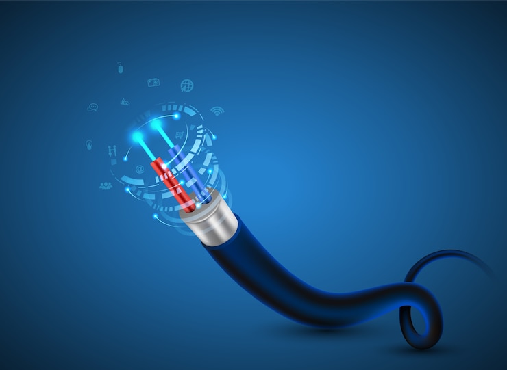 Vector kabel fiber optik