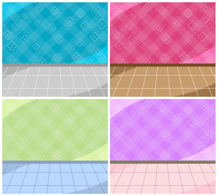 Vector kamar wallpaper manis
