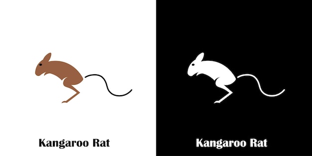 kangaroo rat logo designsimple kangaroo rat logo