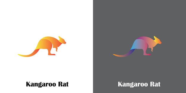 kangaroo rat logo designsimple kangaroo rat logo