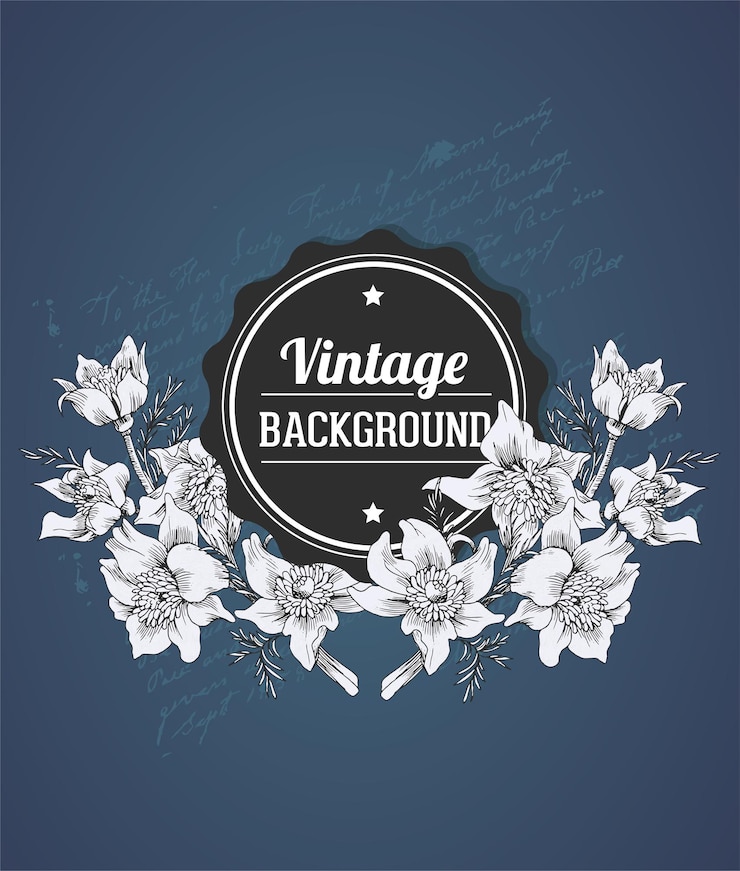 Vector kartu undangan mewah vintage