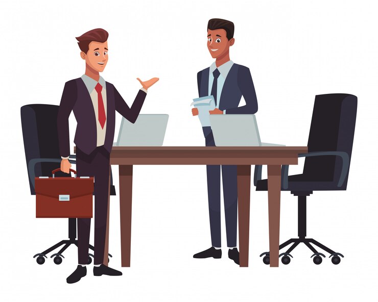 Vector kartun rapat bisnis