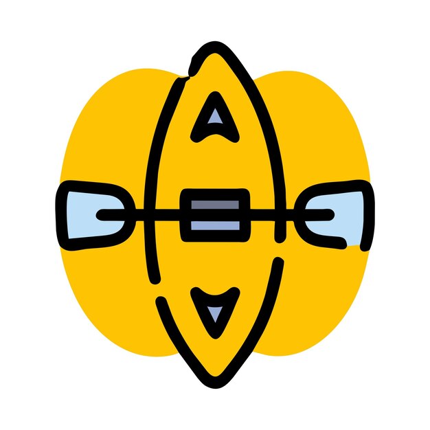 kayak vector graphics illustration EPS source file format lossless scaling icon design