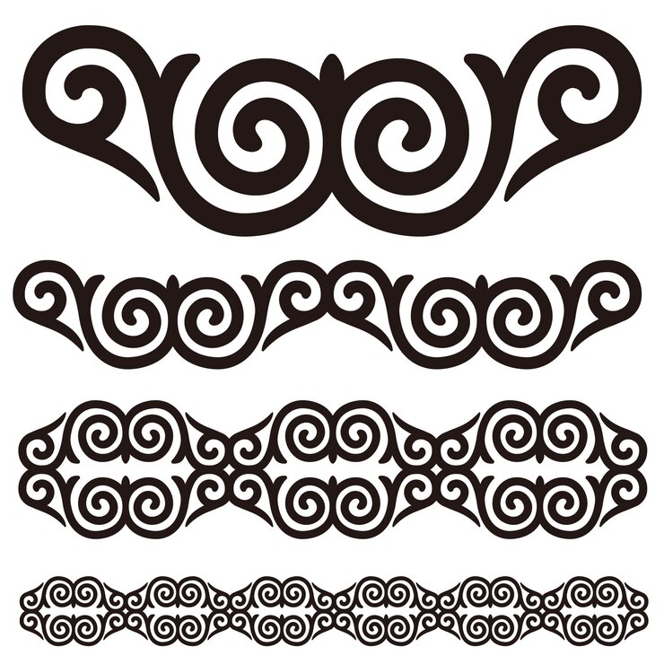 Vector kazakh ornament 2024