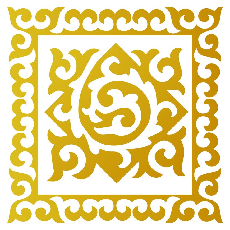 Vector kazakh ornamnet