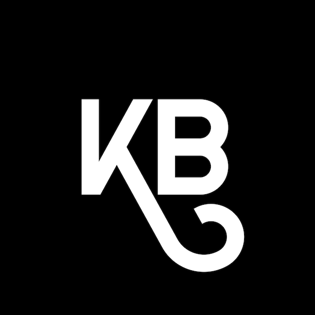 kb letter logo design on black background kb creative initials letter logo concept kb letter design kb white letter design on black background k b k b logo