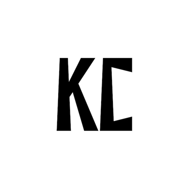 kc monogram logo design letter text name symbol monochrome logotype alphabet character simple logo