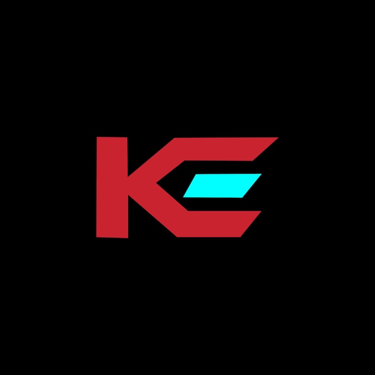 Vector ke letter logo design template vector