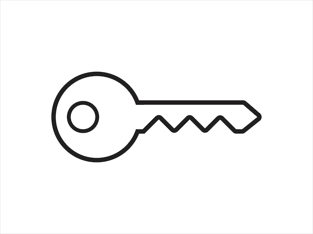 Key icon Collection of vector symbol on white background Vector illustration