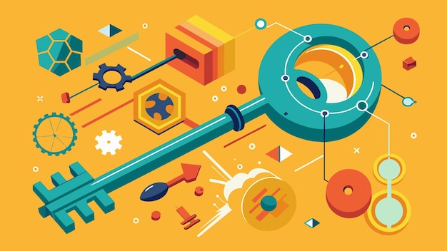key vector graphics illustration EPS source file format lossless scaling icon design