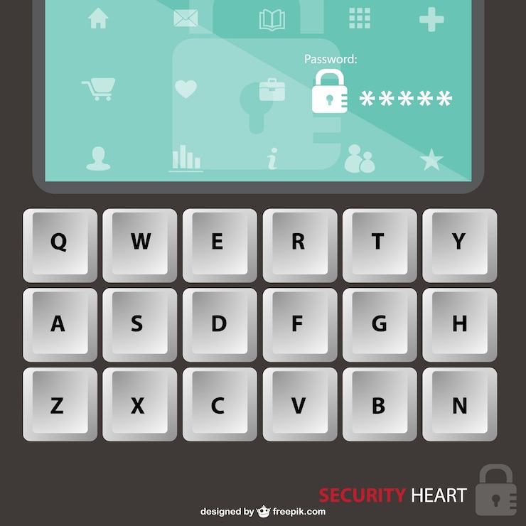 Vector keyboard komputer