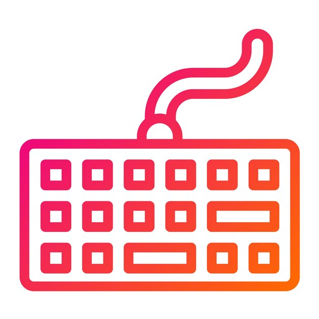 Keyboard Vector Icon Design Illustration