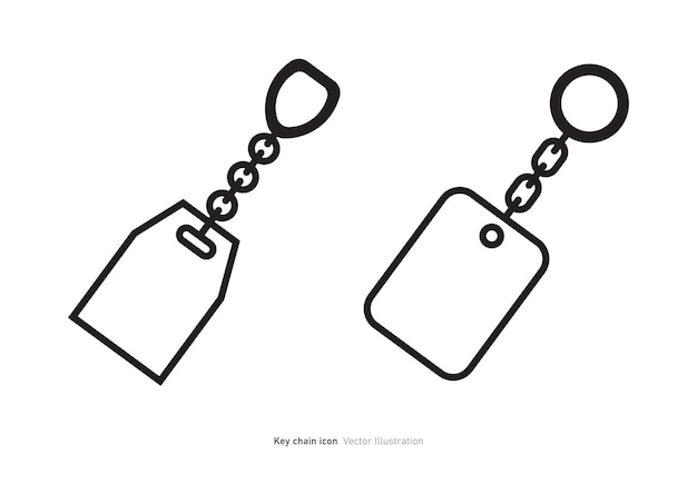 Keychain icon design vector illustration