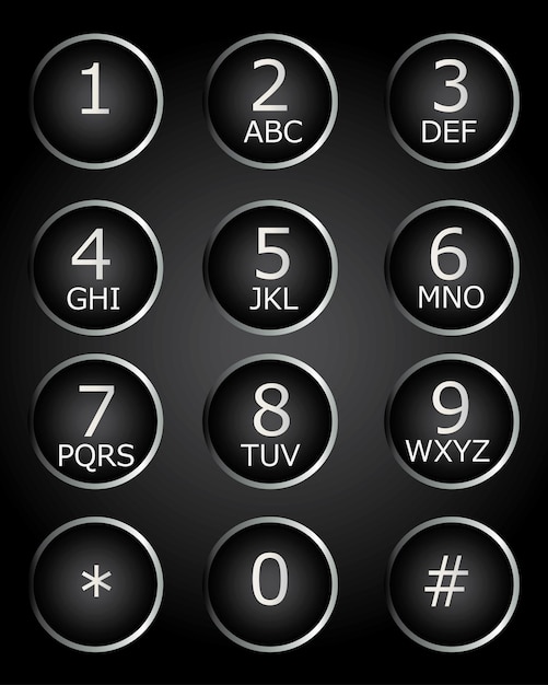 keypad for telephone
