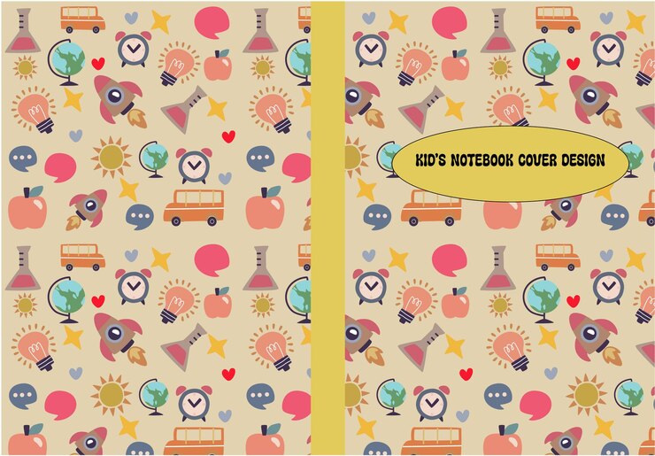 Kids Notebook Cover Design