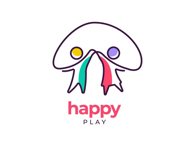 kids played logo design concept